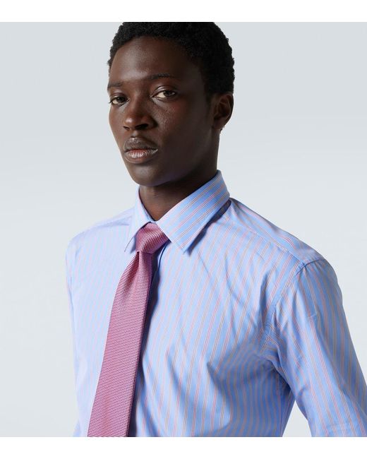 Charvet Pink Silk Jacquard Tie for men