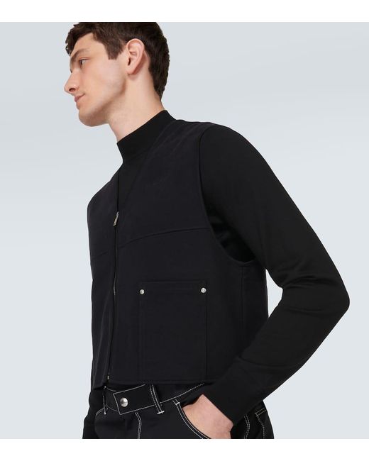 Gilet con zip di Givenchy in Black da Uomo
