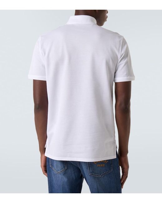 Polo En Pique De Coton A Logo Givenchy pour homme en coloris White