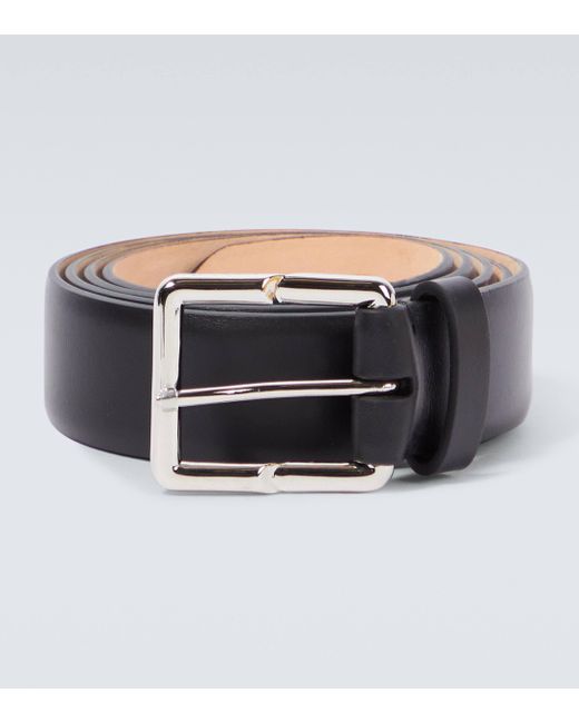 Lanvin Metallic Leather Belt for men