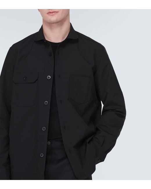 Junya Watanabe Black Paneled Technical Shirt for men