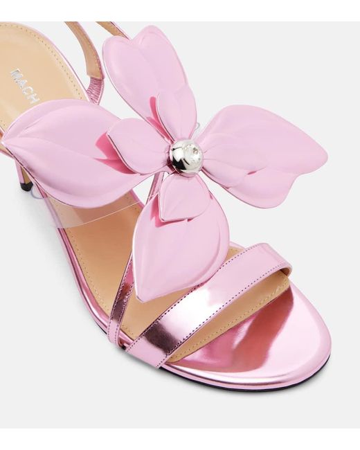 Mach & Mach Pink Sandalen Orchid 95 Aus Leder