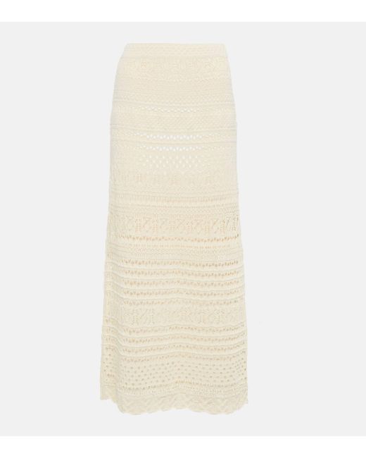 Jonathan Simkhai Natural Alita Macrame Cotton-blend Maxi Skirt