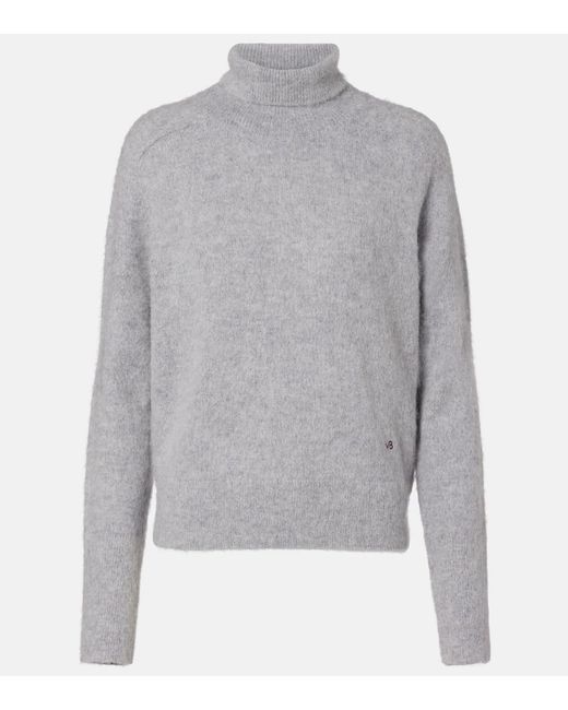 Victoria Beckham Gray Rollkragenpullover Aus Einem Wollgemisch