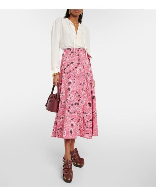 Gonna Lunga di Etro in Red