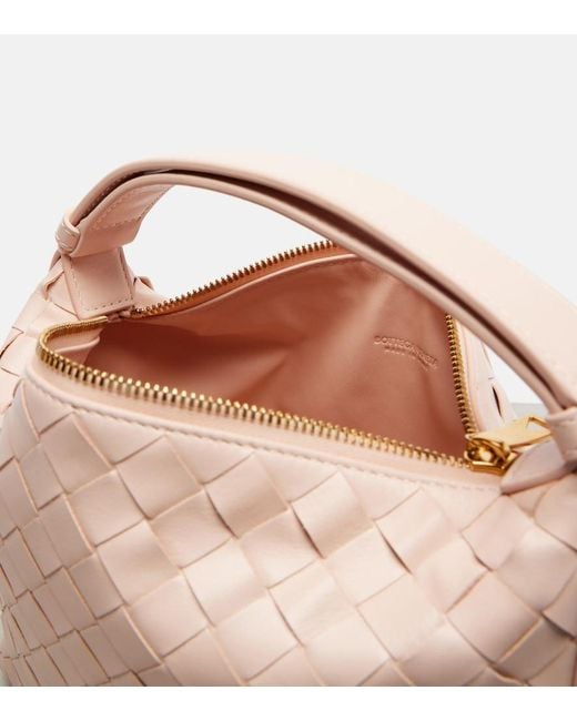 Bottega Veneta White Wallace Leather Shoulder Bag