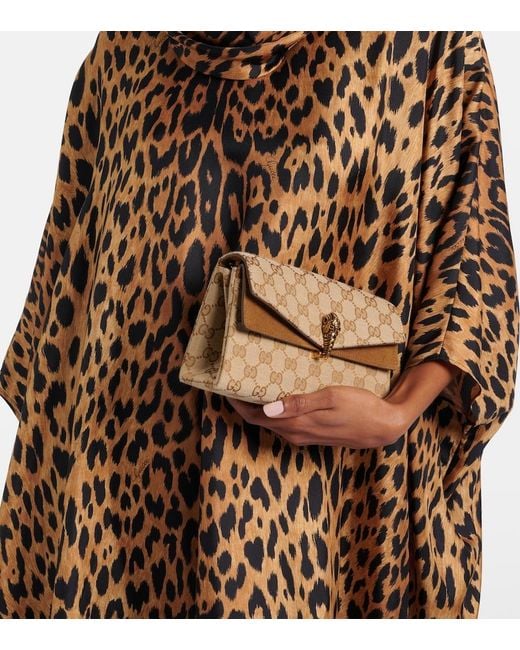Gucci Natural Dionysus Small Gg Canvas Shoulder Bag