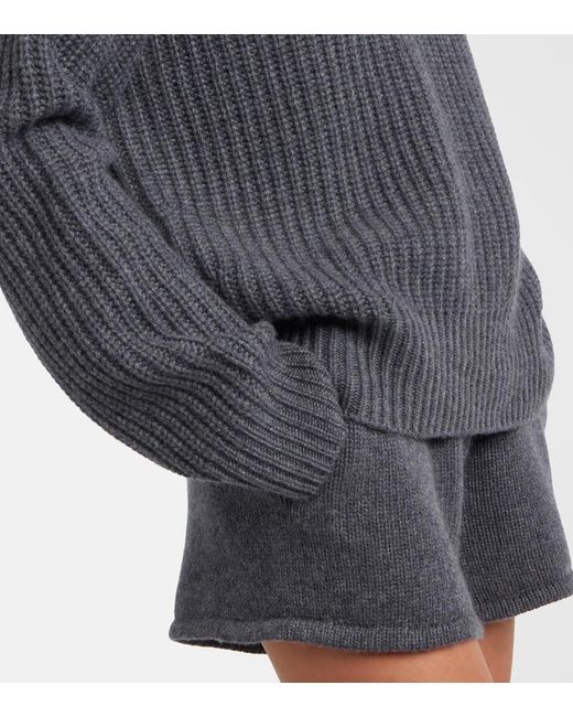 Lisa Yang Gray Julina Turtleneck Cashmere Sweater