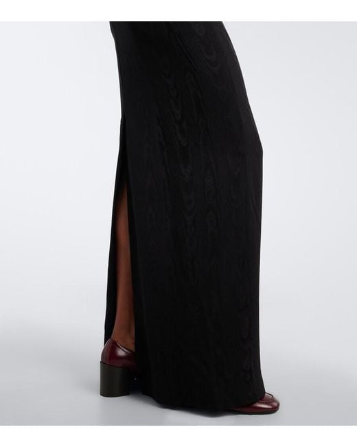 Dries Van Noten Black Applique Embellished Gown