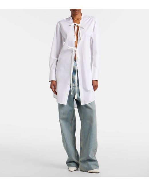Maison Margiela White Leather Wedges