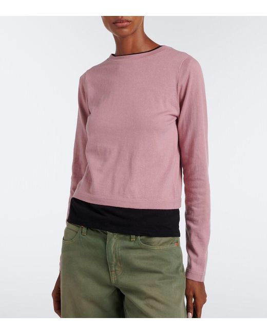 Extreme Cashmere Pink N°451 Lisa Cotton And Cashmere T-Shirt