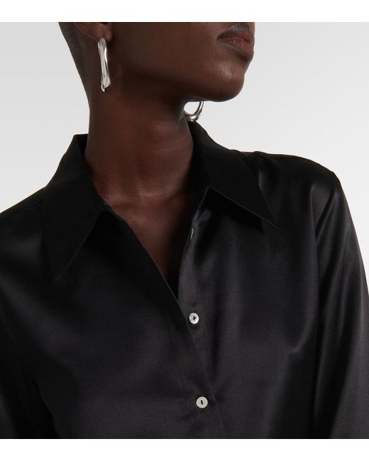 Asceno Black Tulum Silk And Wool Shirt