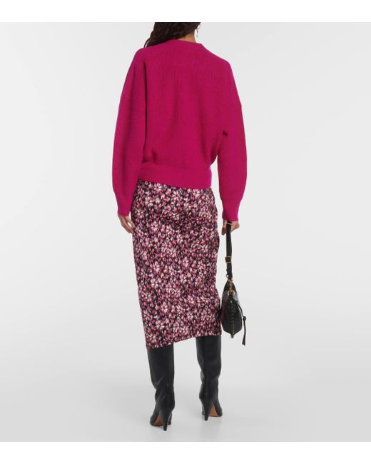 Pull Blow en laine Isabel Marant en coloris Pink