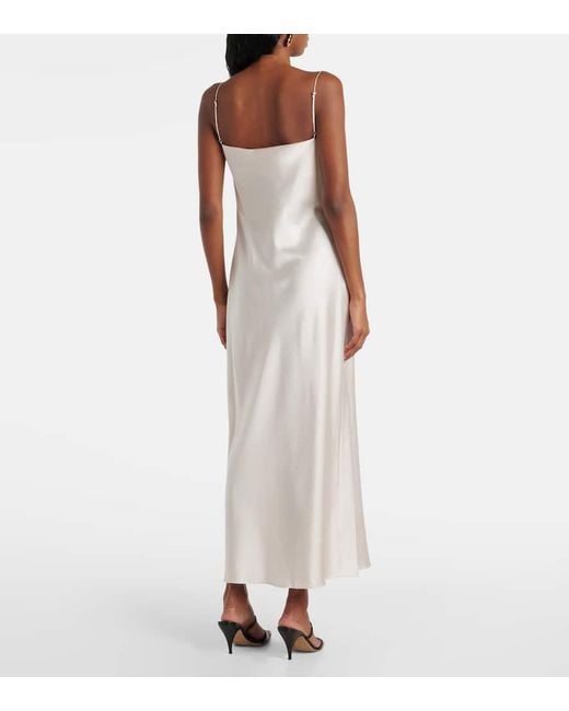 Vestido Lencero Sense Of Shine De Mezcla De Seda Dorothee Schumacher de color White