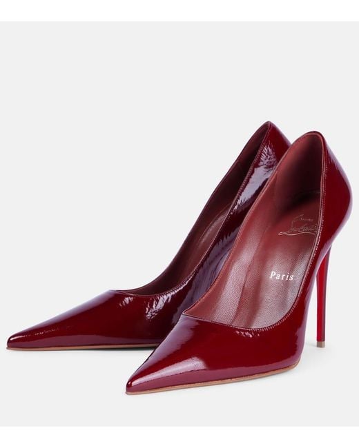 Christian Louboutin Red Kate Max Patent Leather Pumps