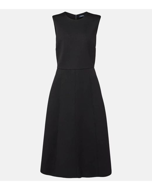 Max Mara Black Midikleid Zigote Aus Jersey