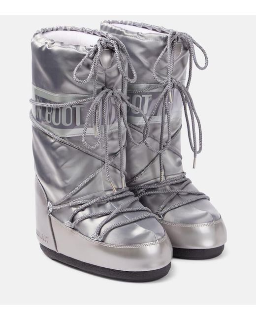 Stivali doposci Icon Glance di Moon Boot in Gray