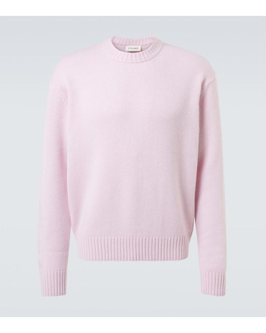 FRAME Pink Cashmere Sweater for men