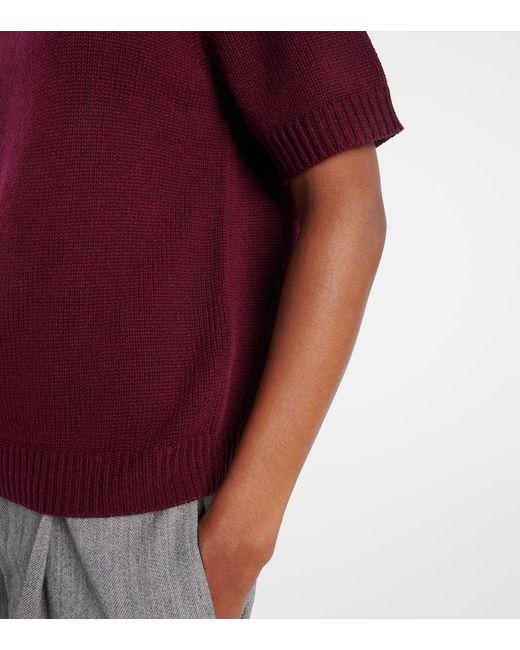 Jardin Des Orangers Red Pullover Aus Wolle Und Kaschmir
