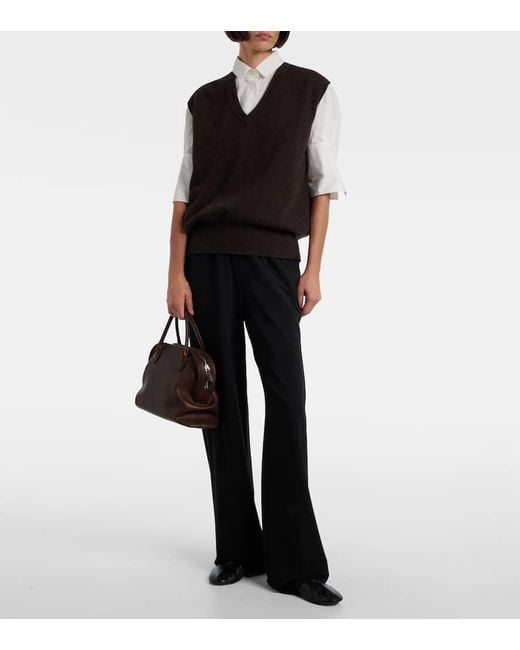 The Row Brown Tote Bag Agnes Aus Leder