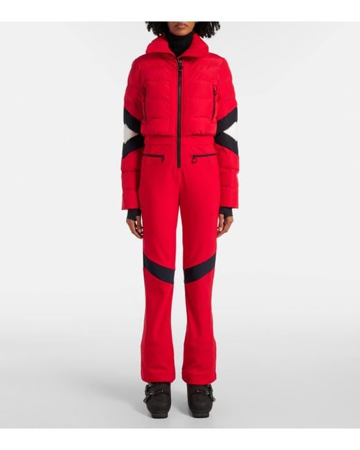 Fusalp Red Clarisse Paneled Ski Suit