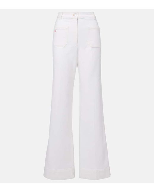 Victoria Beckham White High-Rise Jeans Alina