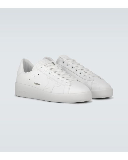 golden goose purestar leather sneakers