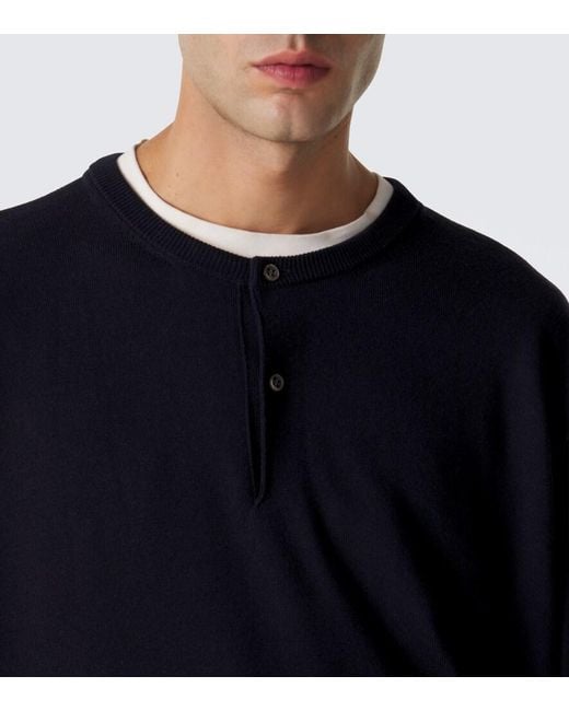 A.PRESSE Blue Wool Sweater for men