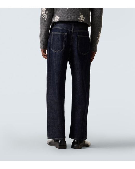 Jil Sander Blue Wide-Leg Jeans for men