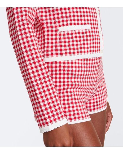 Posse Red Micah Gingham Cardigan