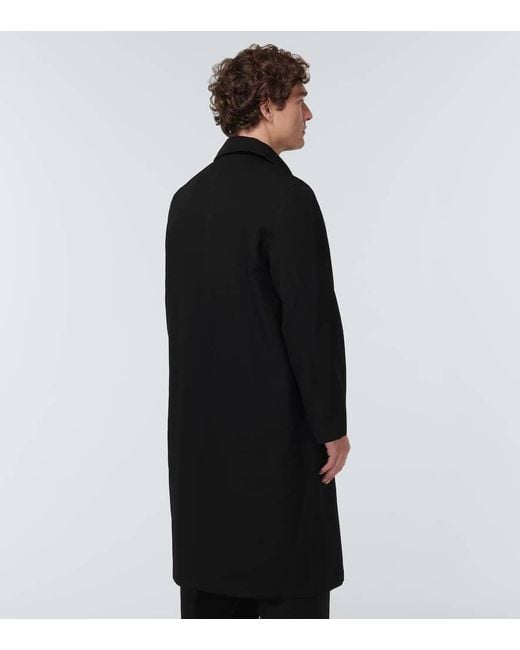 Abrigo De Lana Oversized Jil Sander de hombre de color Black