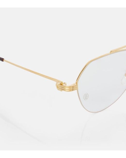 Cartier Metallic Premiere Aviator Glasses