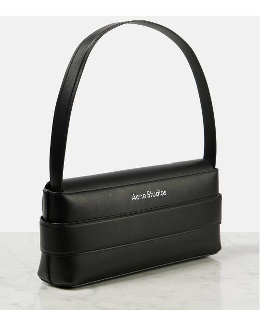 Acne Black Musubi Leather Shoulder Bag