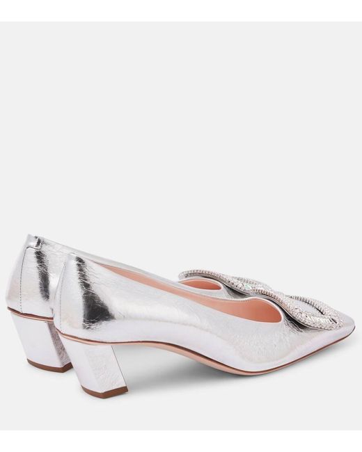 Salones Belle Vivier 45 Adornados Roger Vivier de color White