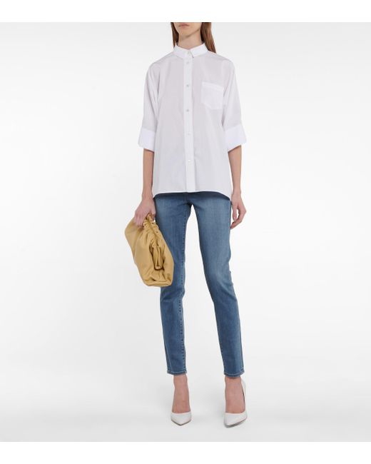J Brand Denim Maria High-rise Skinny Jeans in Blue | Lyst