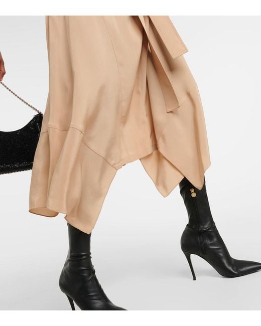 Stella McCartney Natural Silk Crepe De Chine Shirt Dress