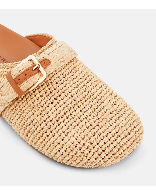 Robert Clergerie Natural Quinta Raffia Mules