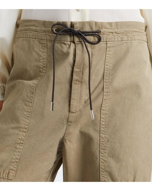 FRAME Natural Gallery Cotton Wide-Leg Pants