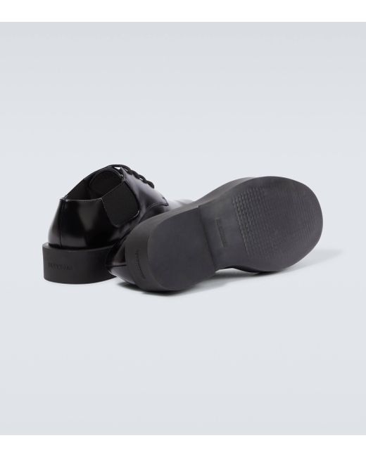 Jil Sander Black Leather Derby Shoes for men