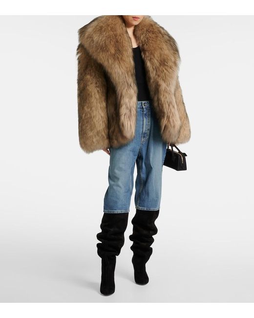Alaïa Brown Shearling Coat
