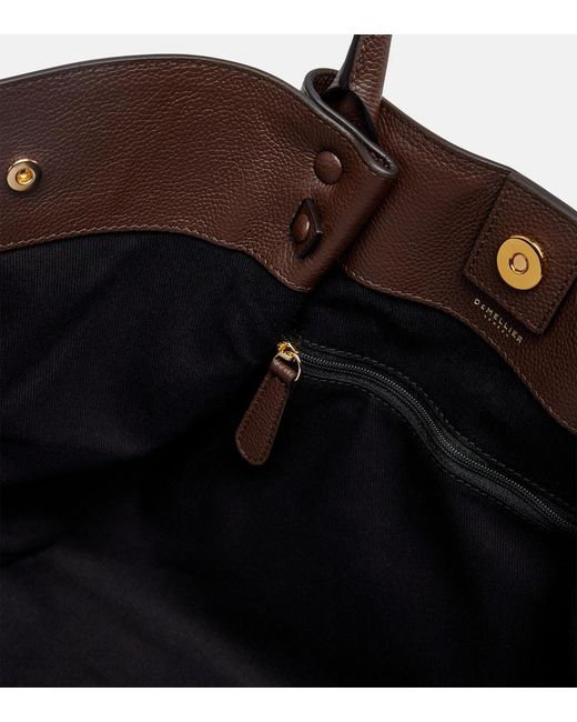 DeMellier London Brown New York Medium Leather Tote Bag
