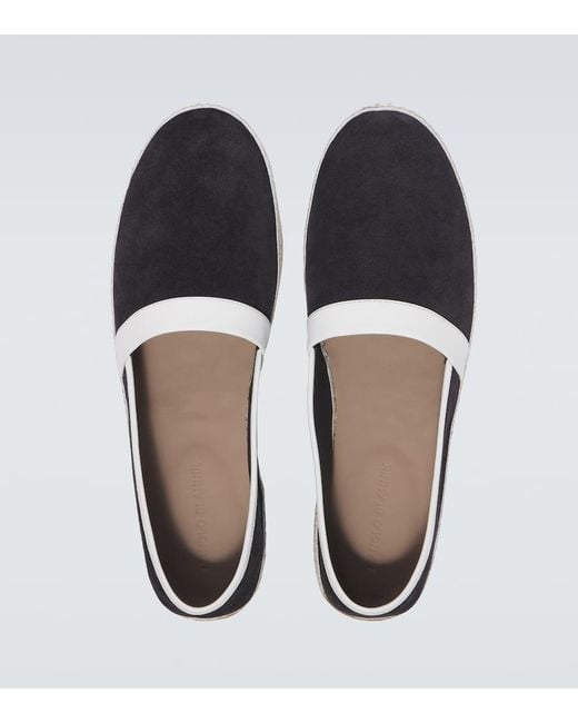 Manolo Blahnik Espadrilles Nerano Aus Veloursleder in Blue für Herren