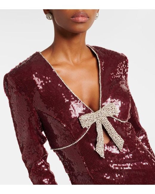 Rebecca Vallance X Nicky Hilton Zelda Sequined Gown in