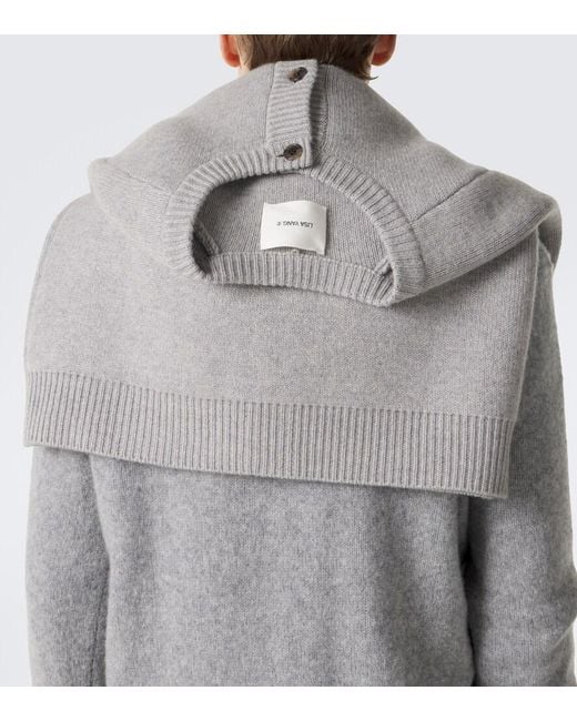 Lisa Yang Gray Tanner Cashmere Cardigan for men