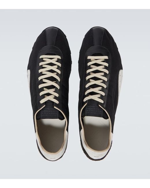 Sneakers Sprinters Con Pelle di Maison Margiela in Black da Uomo