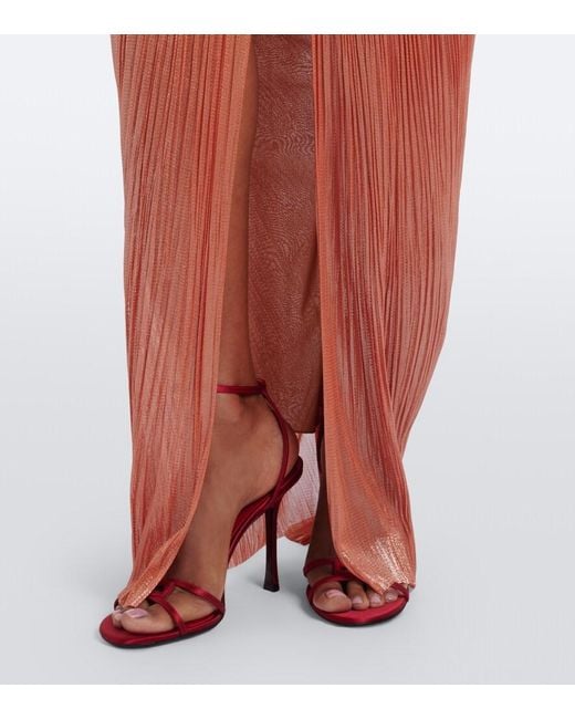 Maria Lucia Hohan Red Nadira Silk Bustier Gown