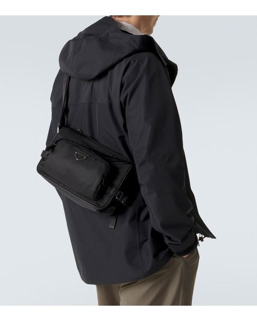 Prada Black Re-Nylon Medium Shoulder Bag for men