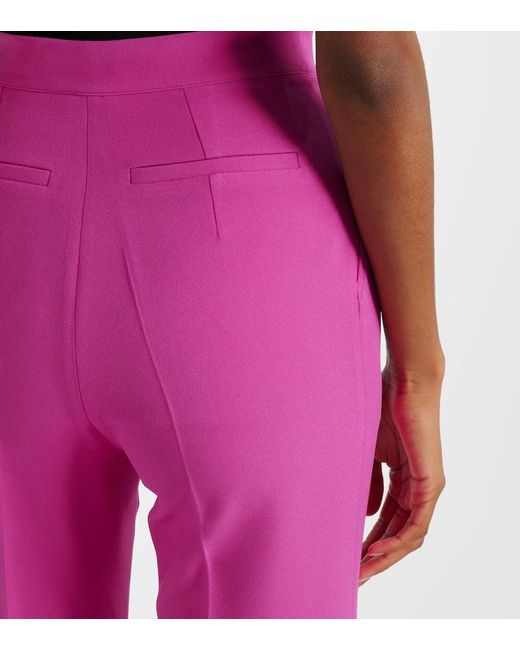 Safiyaa Pink High-Rise-Schlaghose