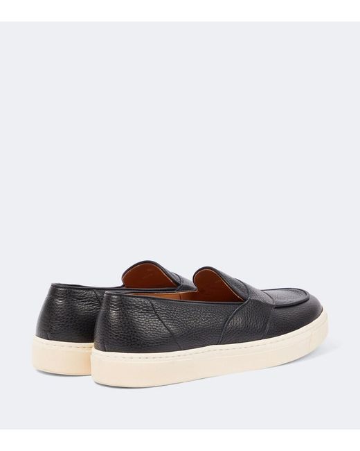 George Cleverley White Joey Ii Leather Penny Loafers for men