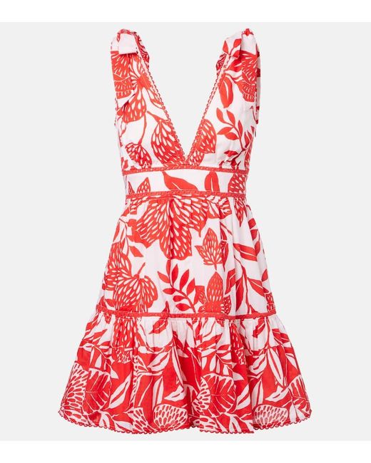 Poupette Red Minikleid Cara Aus Baumwolle